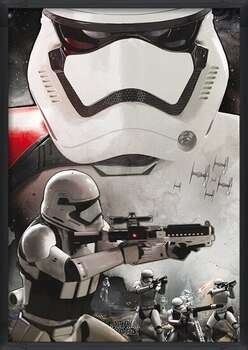 Innrammet plakat Star Wars: Episode VII - The Force Awakens